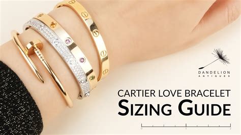 bracelet sizes cartier|what size cartier love bracelet.